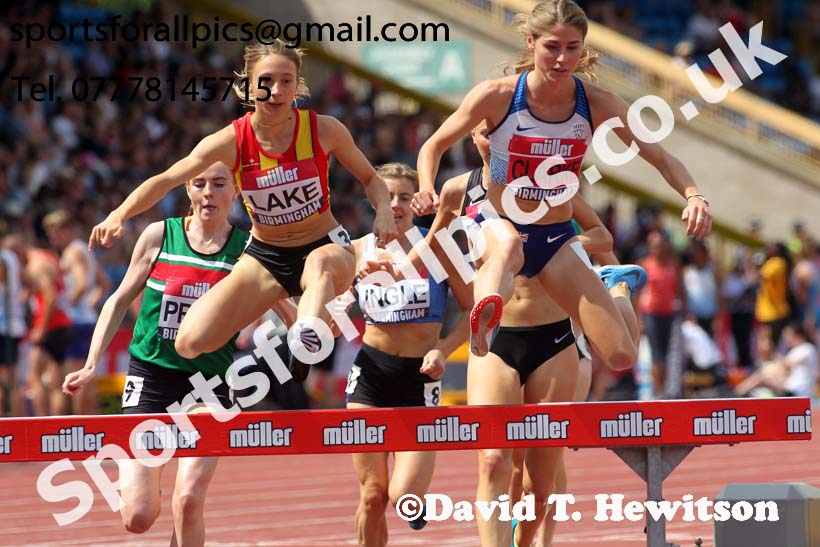 Womens 3000 metres steeplechase, Muller British Championships, Alexander Stadium, Birmingham. Photo: David T. Hewitson/Sports for All Pics